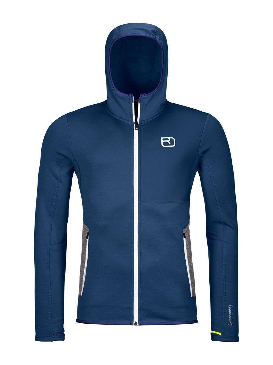 Ortovox Merino Fleece Hoody M, deep ocean - Bild 1