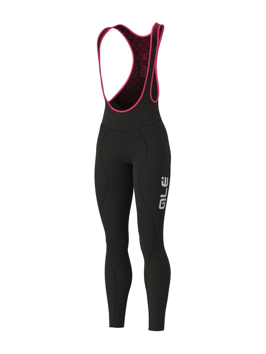 Ale Winter Lady Bibtights, nero-rosafluo/black-fluopink - Bild 1