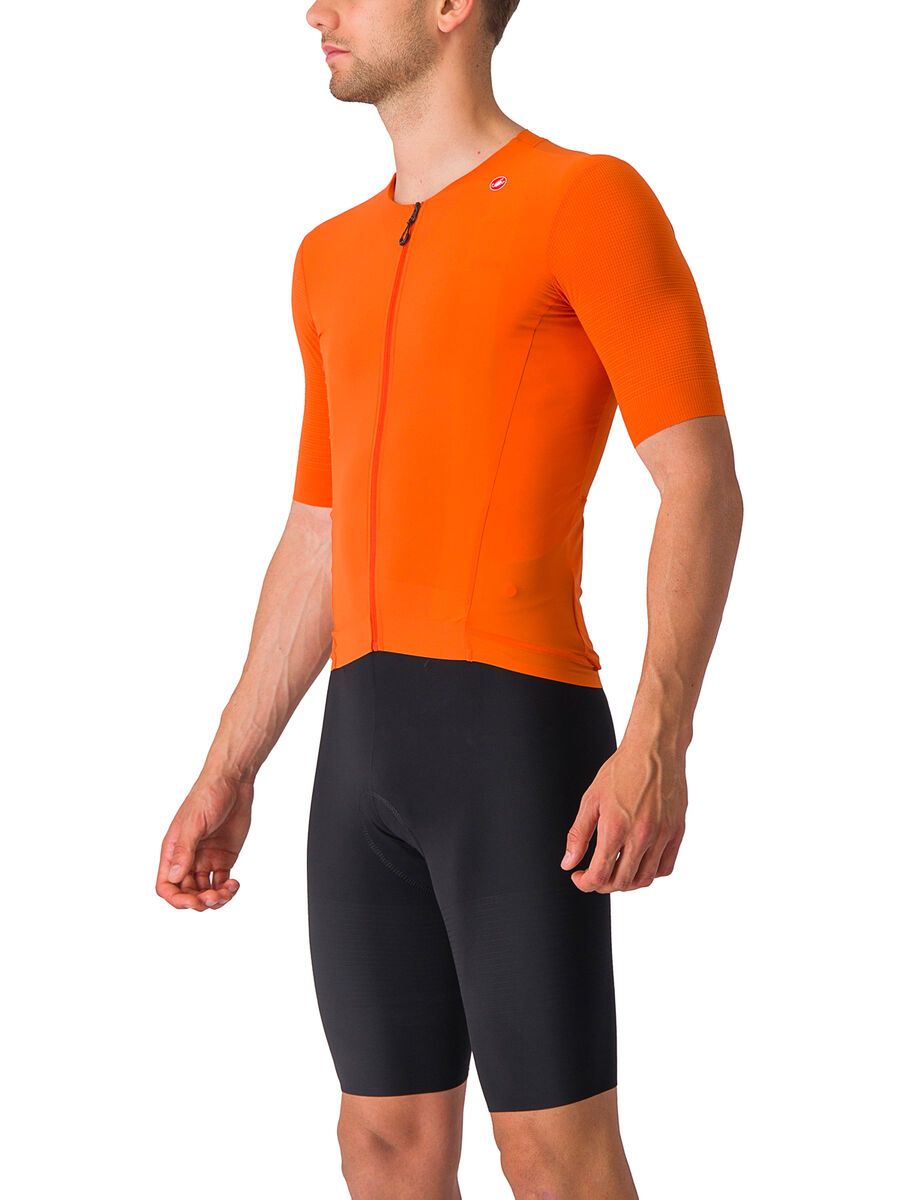 Castelli Premio Black Jersey, orange rust - Bild 3
