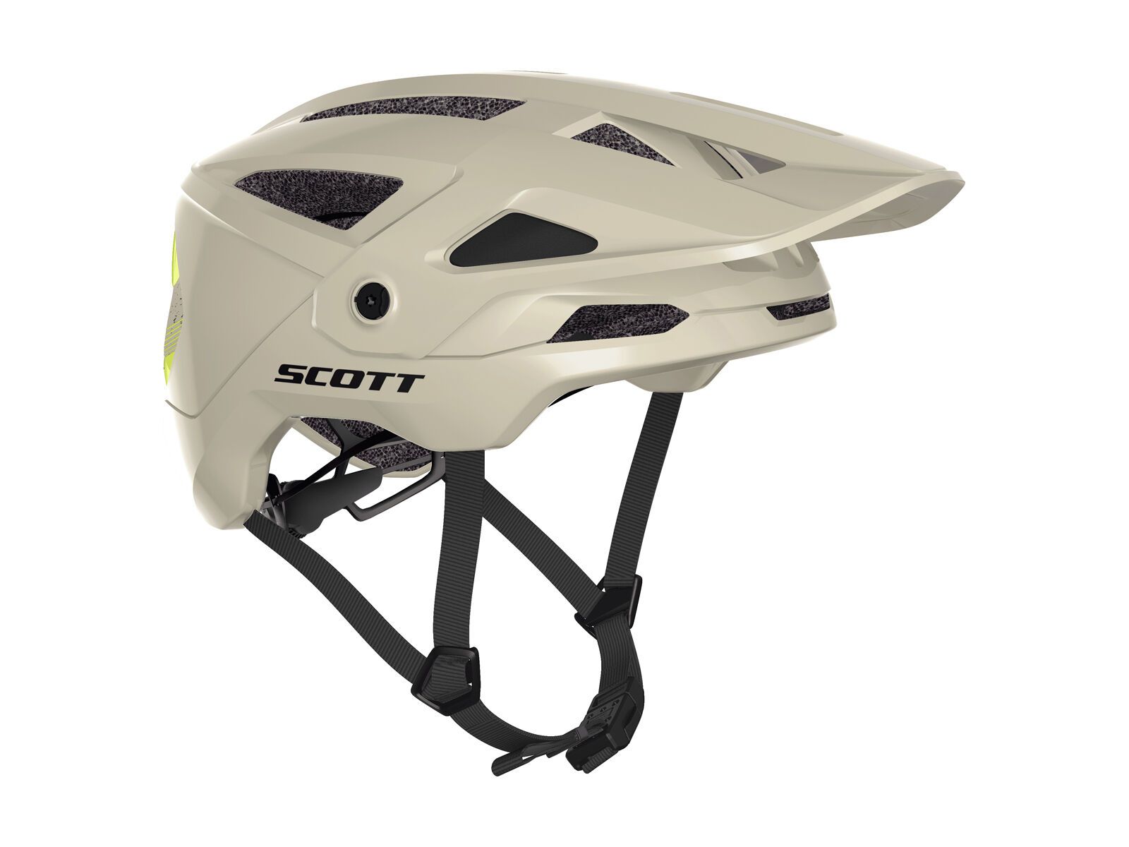Scott Stego Plus Helmet, beige/radium yellow - Bild 1