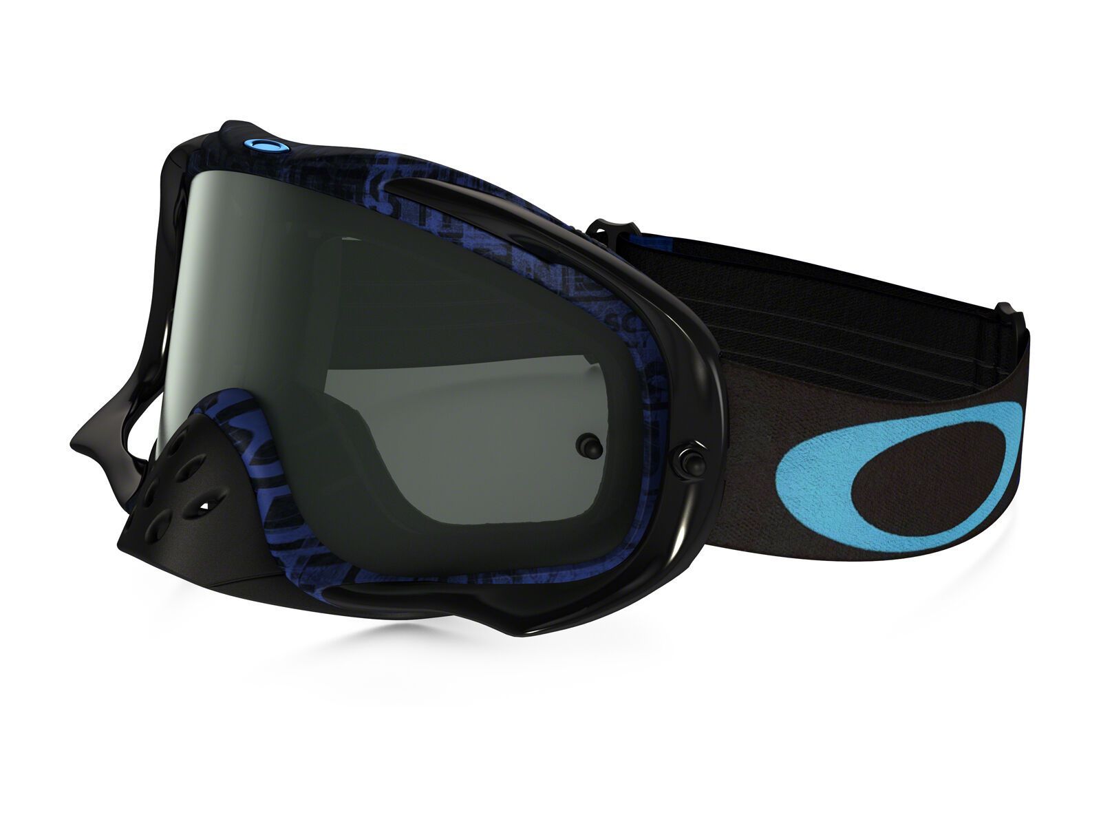 Oakley Crowbar MX, distress tagline stealth blue/Lens: dark grey - Bild 1