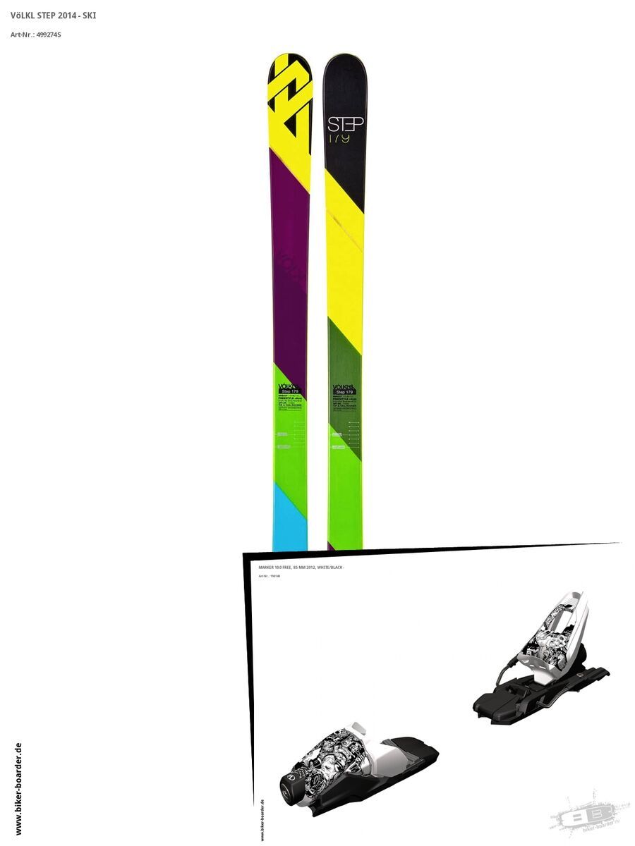 Völkl Set: Step 2014 + Marker 10.0 FREE - Bild 1