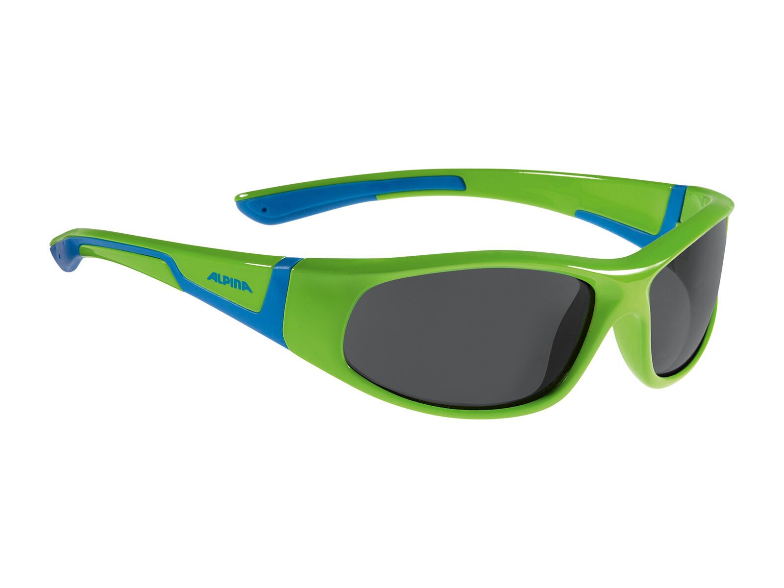 Alpina Flexxy Junior, neon green blue/Lens: black - Bild 1