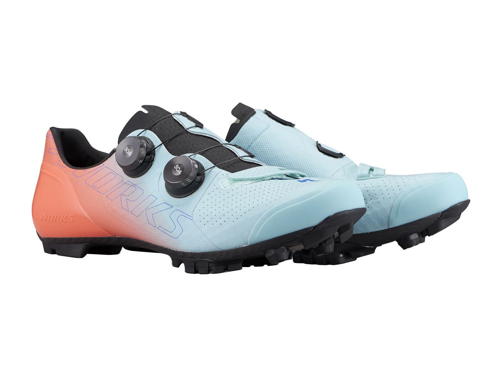 ***2. Wahl*** Specialized S-Works Recon Mountain Bike arctic blue/vivid coral/sky blue - Bild 1
