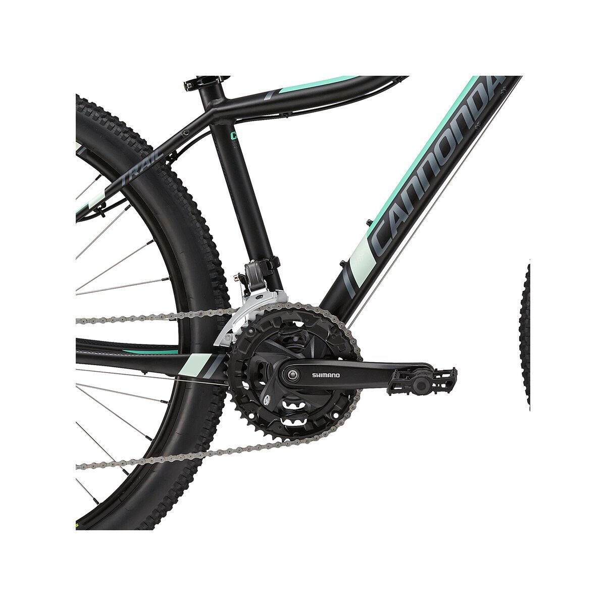 Cannondale Trail 27.5 Womens 5, jet black with charcoal grey, sea and tropics, matte - Bild 3