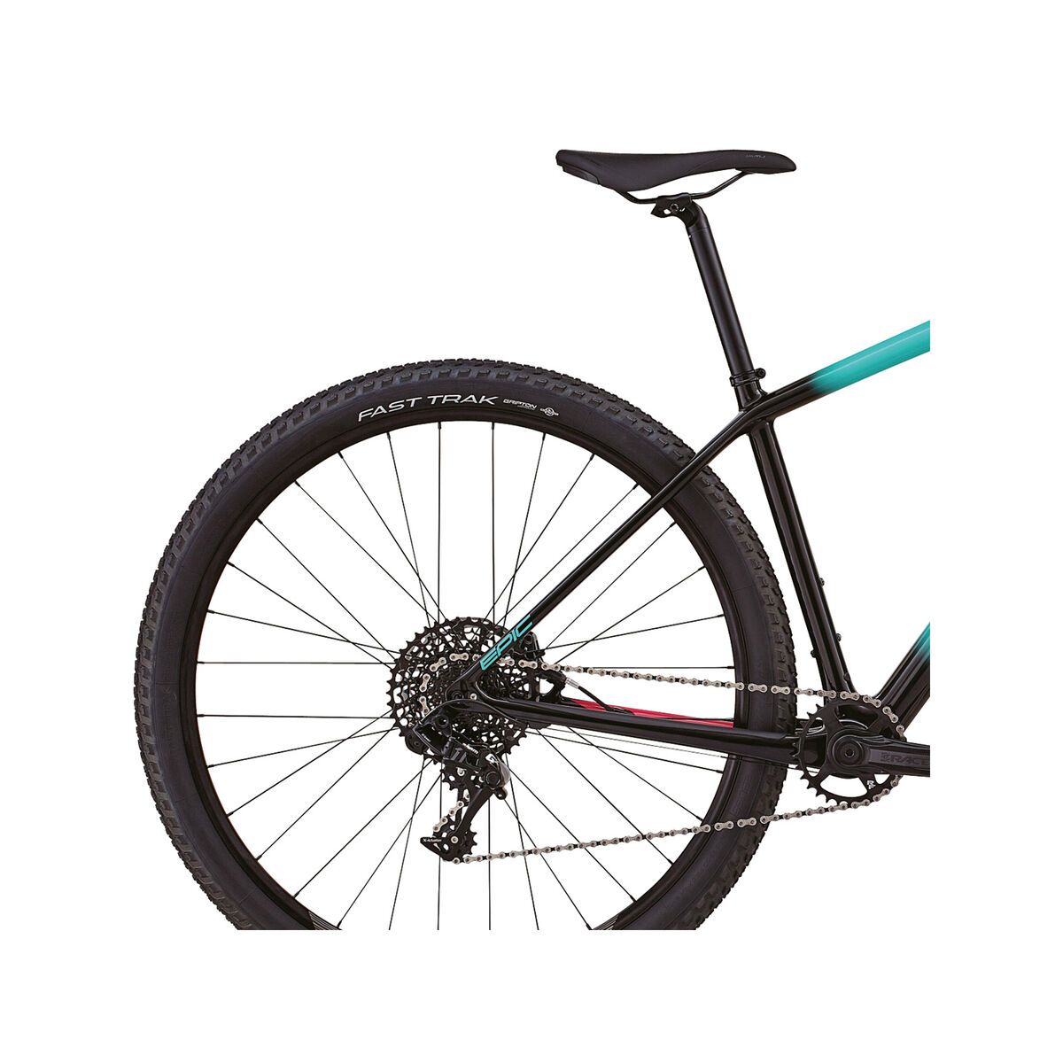 Specialized Women's Epic HT Comp Carbon, gloss satin acid mint fade/tarmac black/acid pink - Bild 6