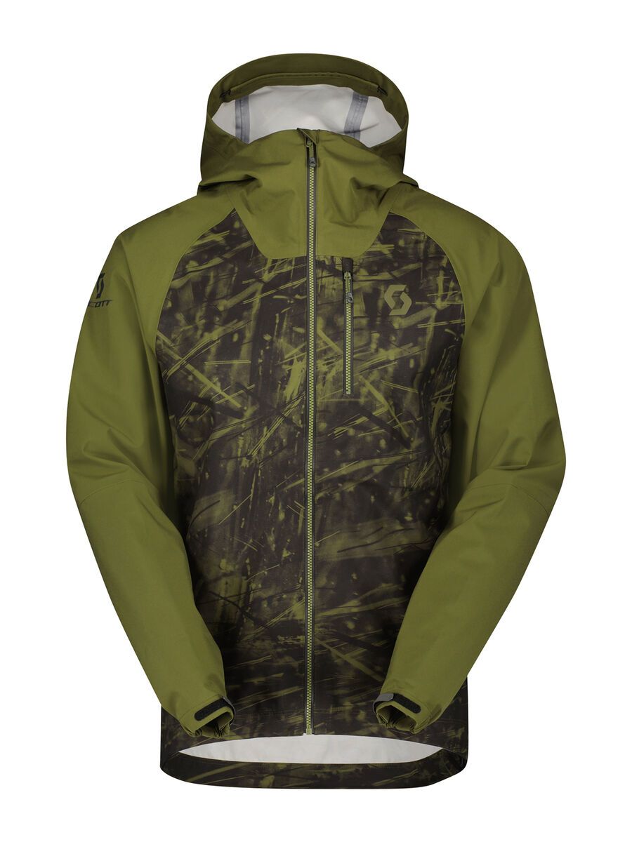 Scott Trail Storm Waterproof Men's Jacket, fir green/black - Bild 1