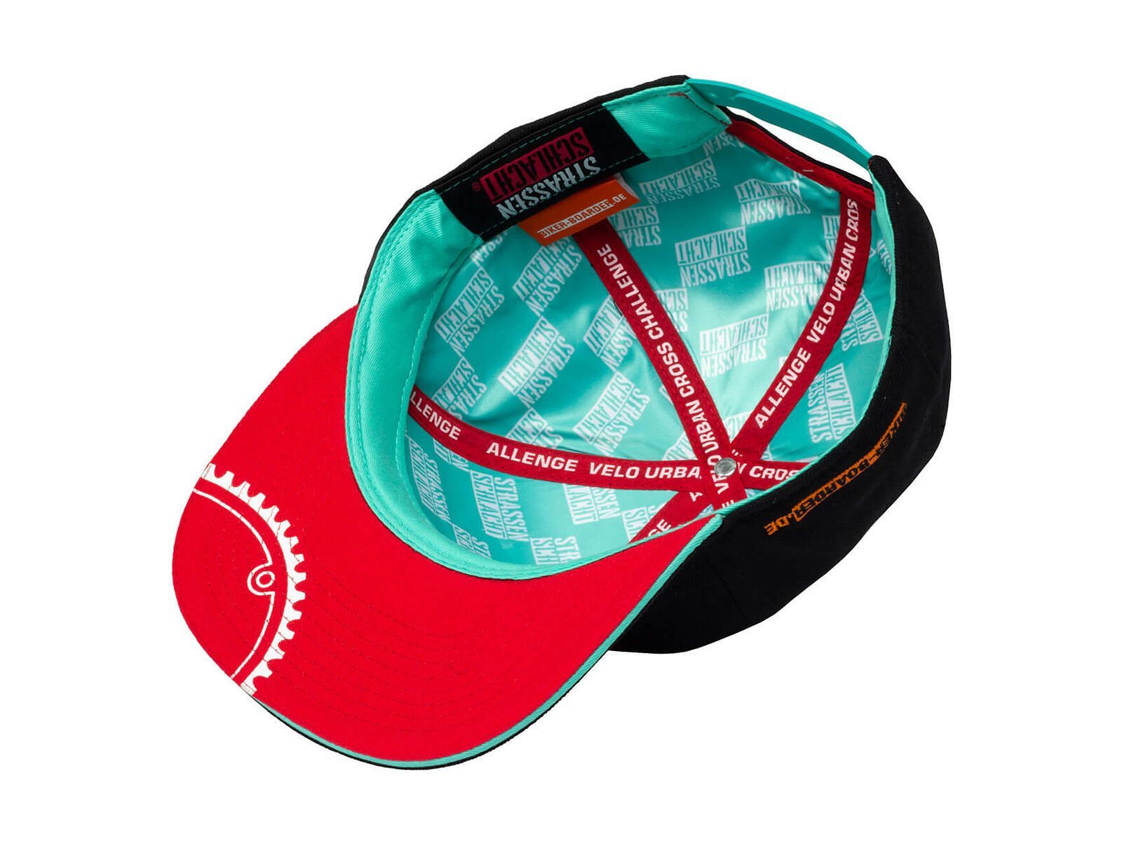 BIKER-BOARDER Strassenschlacht Snapback Cap Logo, schwarz - Bild 4