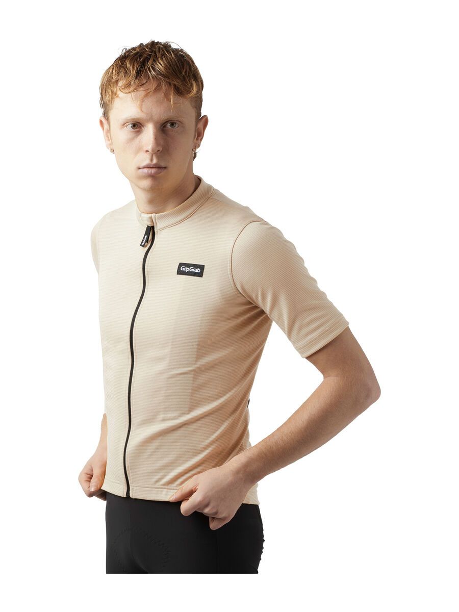 GripGrab EXPLR Merinotech Short Sleeve Jersey, beige - Bild 4