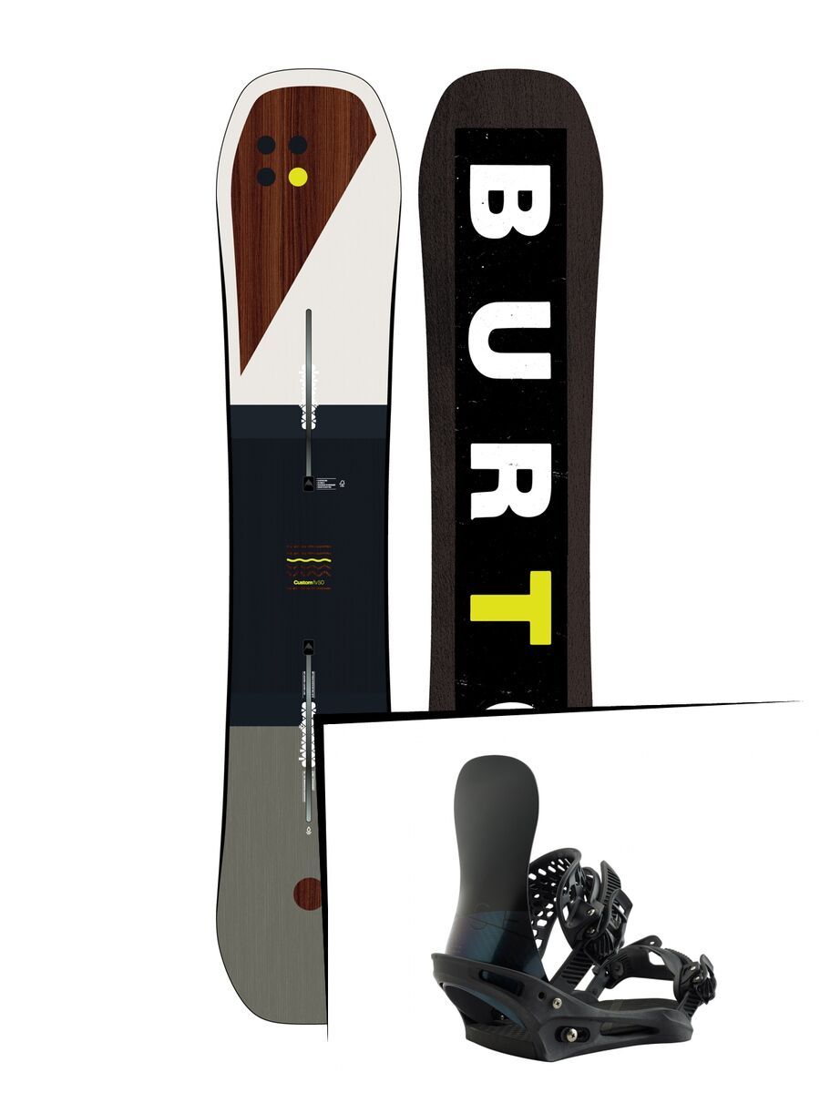 Set: Burton Custom Flying V 2019 +  X-Base (2218308S) - Bild 1