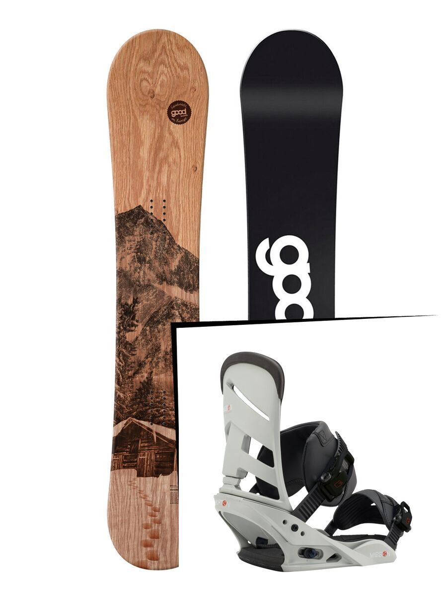 Set: goodboards Wooden 2017 + Burton Mission (1712876S) - Bild 1