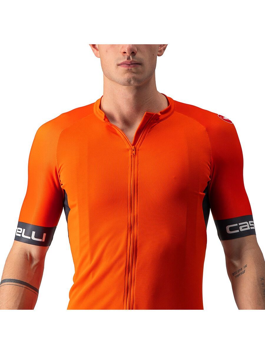 Castelli Entrata VI Jersey, fiery red/dark gray-ivory - Bild 3