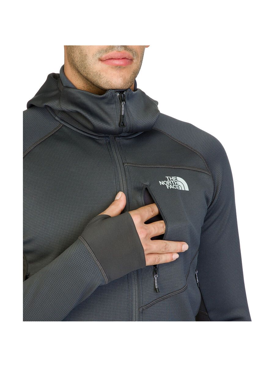 The North Face Mens Granular Hooded Fleece Jacket, Asphalt Grey - Bild 4