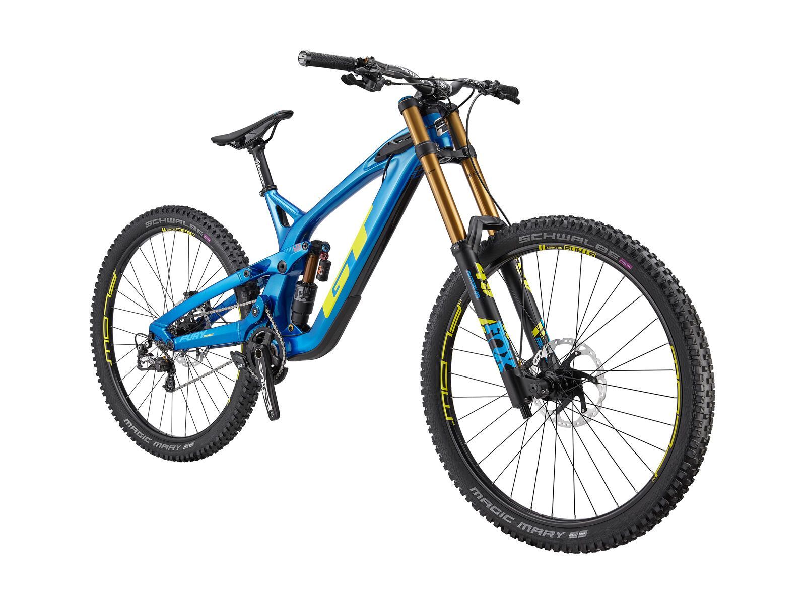 GT Fury Carbon Team 29, gloss metallic blue w/ yellow and cyan - Bild 3