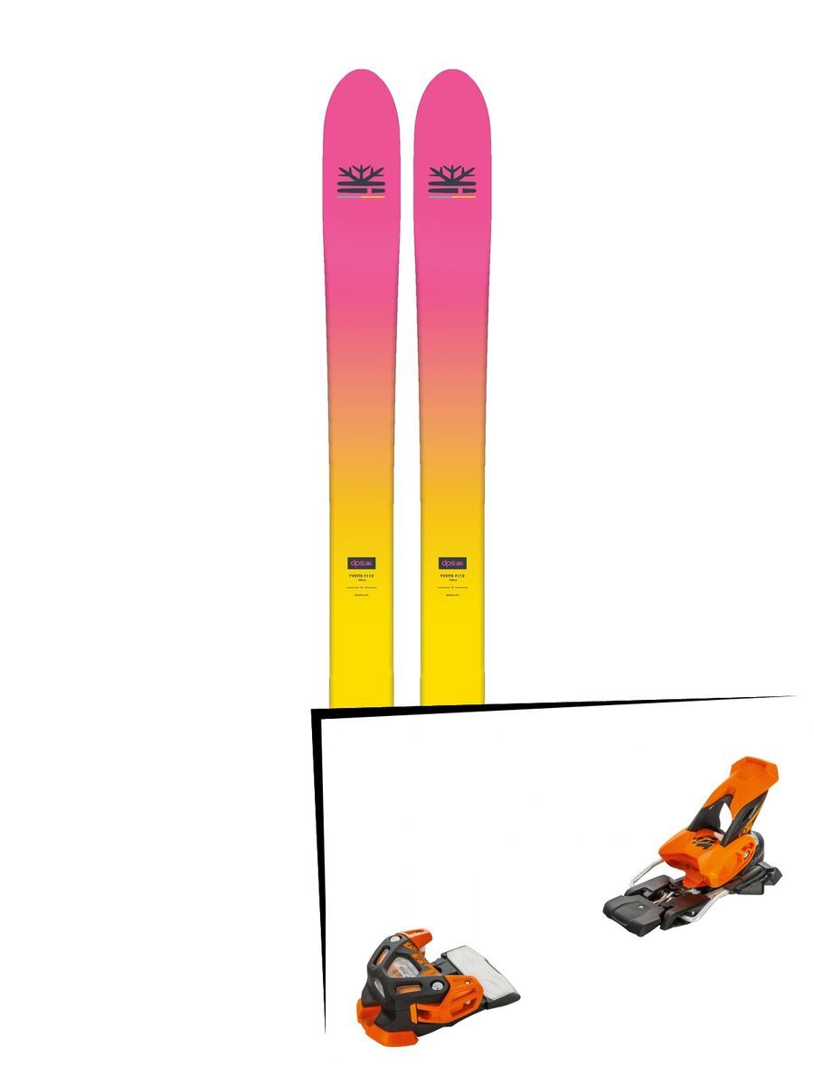 Set: DPS Skis Yvette 112 RP2 Foundation 2018 + Tyrolia Attack 16 solid black flash orange - Bild 1