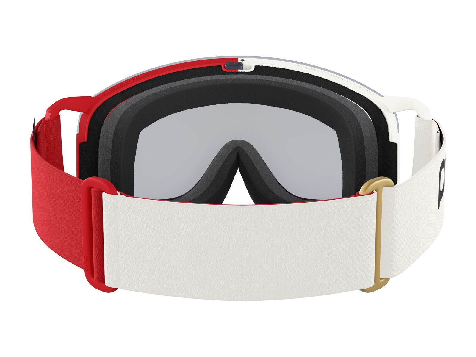 POC Nexal Mid, Clarity Uni. Partly Sunny Ivory / rouge/blanc - Bild 4