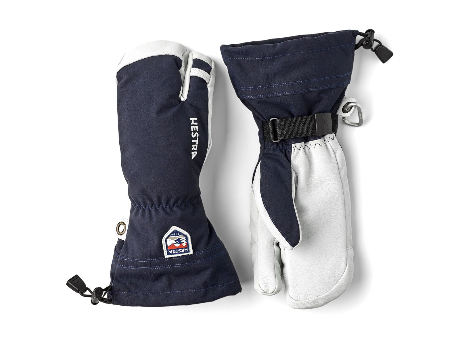Hestra Army Leather Heli Ski 3 Finger, navy - Bild 1