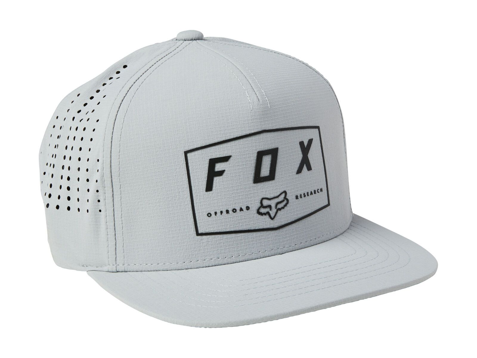 Fox Badge Snapback Hat, grey - Bild 1