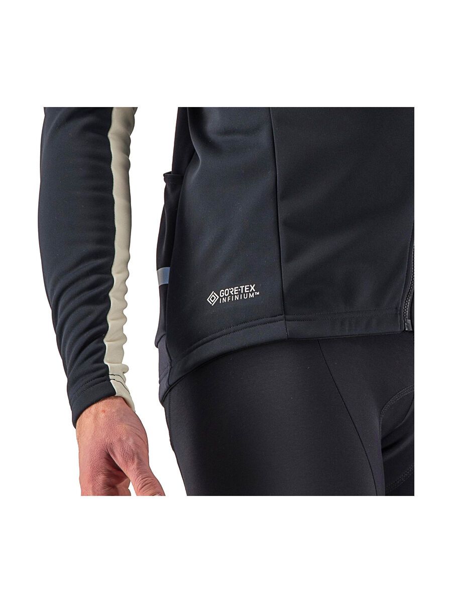 Castelli Mortirolo 6S Jacket, light black/chalk-silver reflex - Bild 4