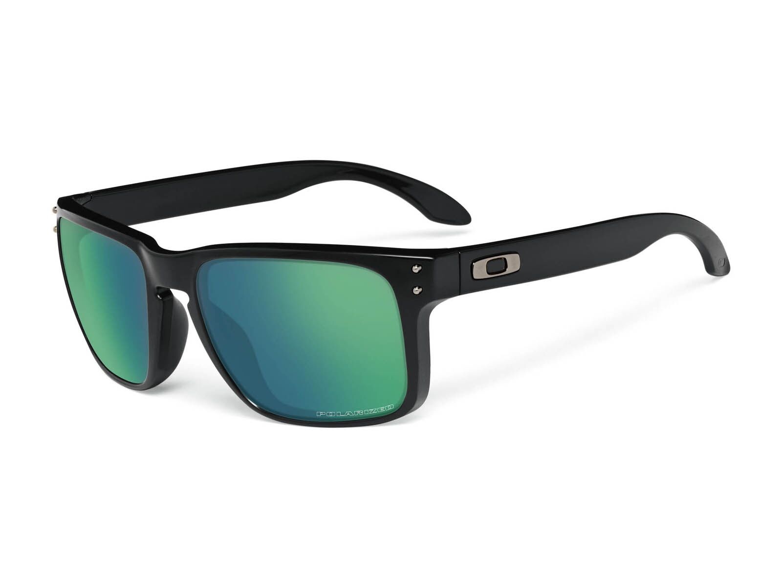 Oakley Holbrook, Matte Black/Emerald Iridium Polarized - Bild 1