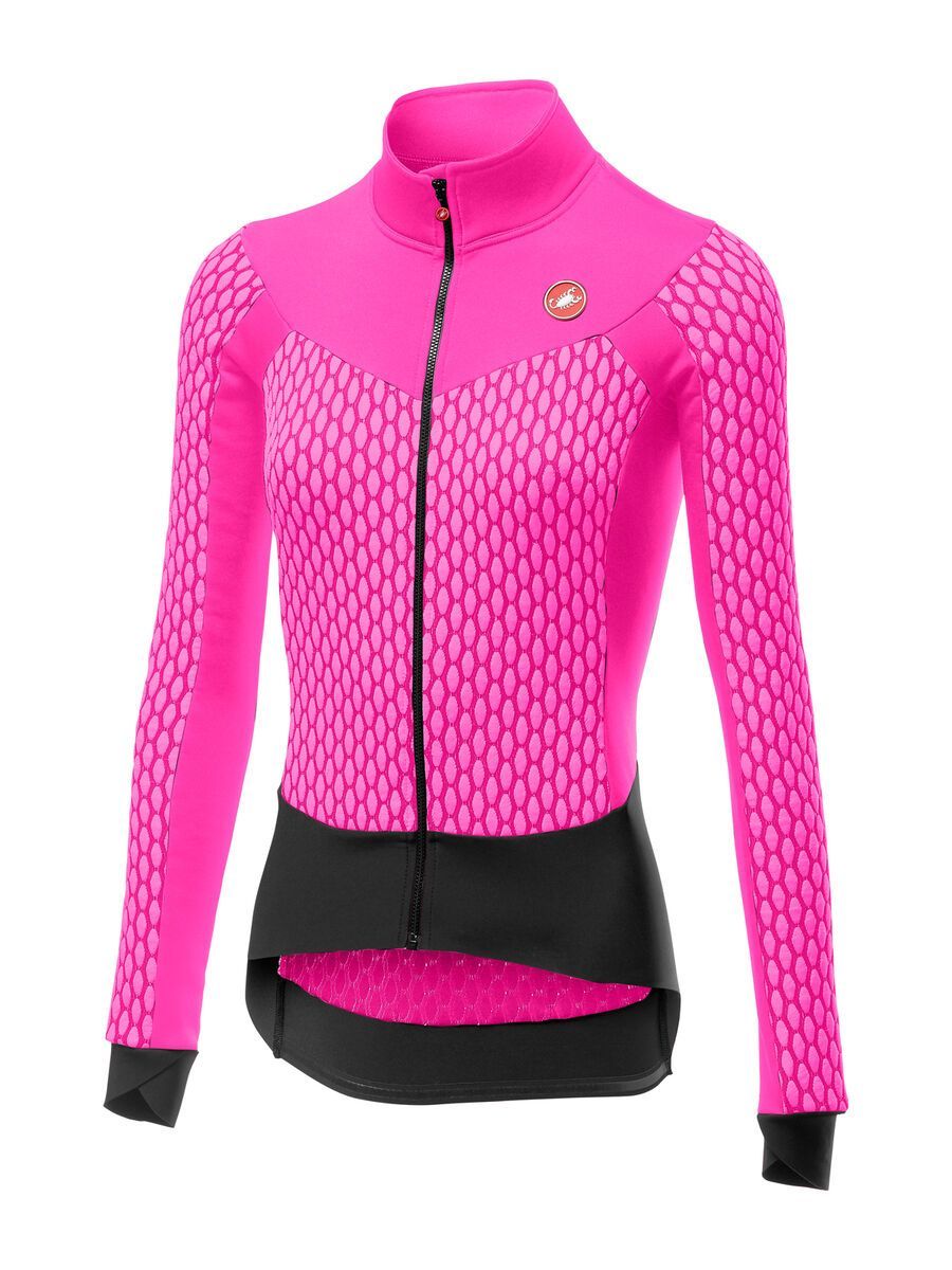 Castelli Sfida W Jersey FZ, pink fluo - Bild 1
