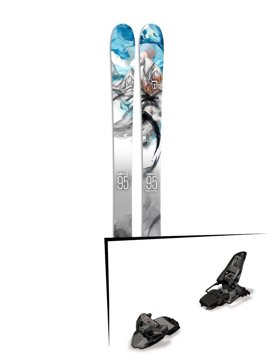 Set: Icelantic Nomad 95 2017 + Marker Squire 11 (1685469) - Bild 1