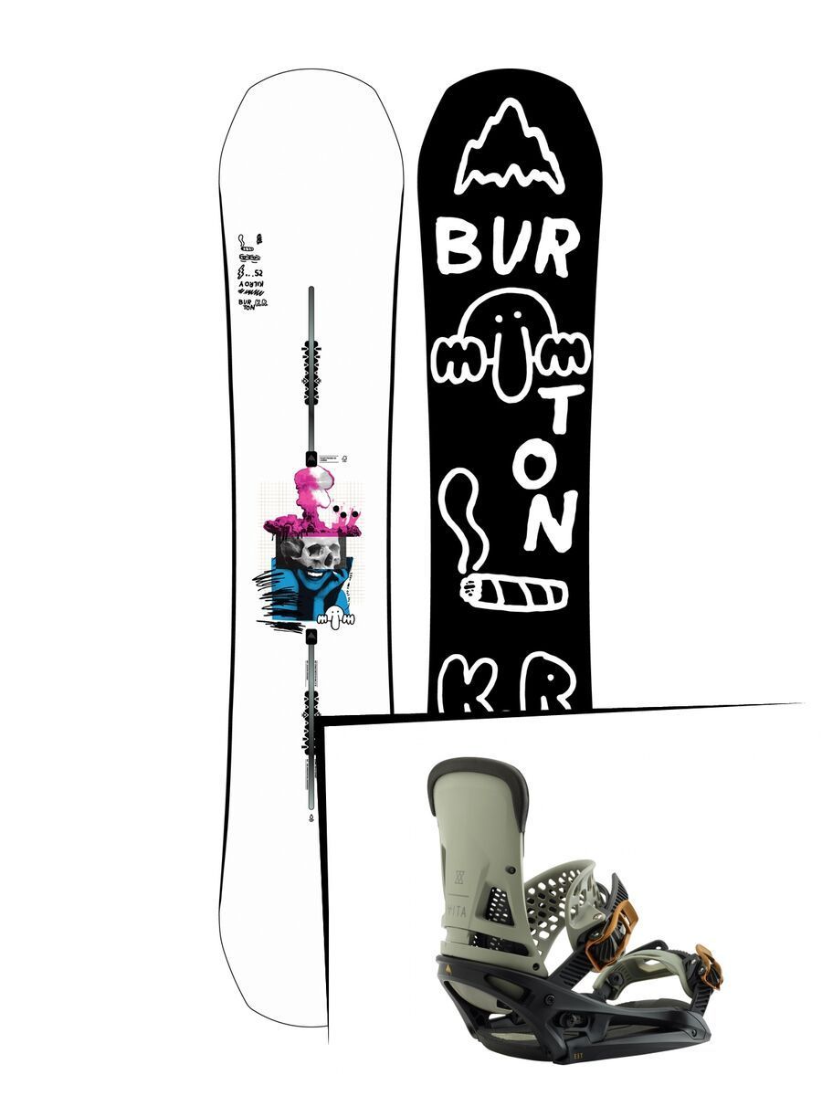 Set: Burton Kilroy Process 2019 + Burton Malavita EST black/gray - Bild 1