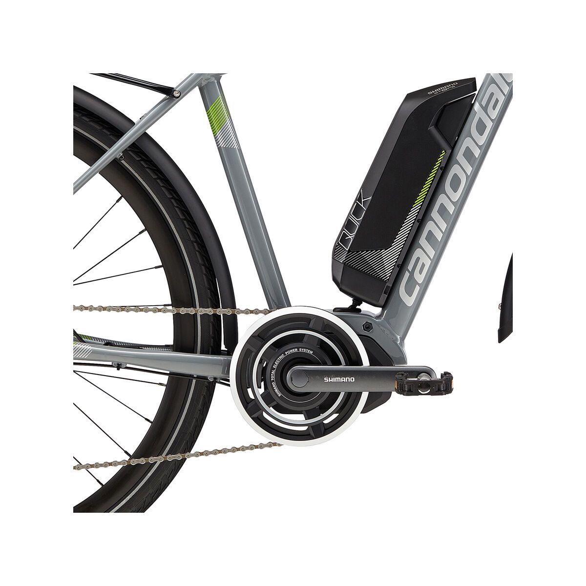 Cannondale Quick Neo Tourer, stealth grey w/ berzerker green and fine silver, gloss - GRY - Bild 4