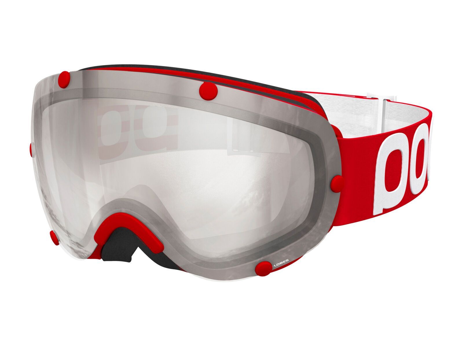 POC Lobes, bohrium red/Lens: /Lens: bronze silver mirror - Bild 1