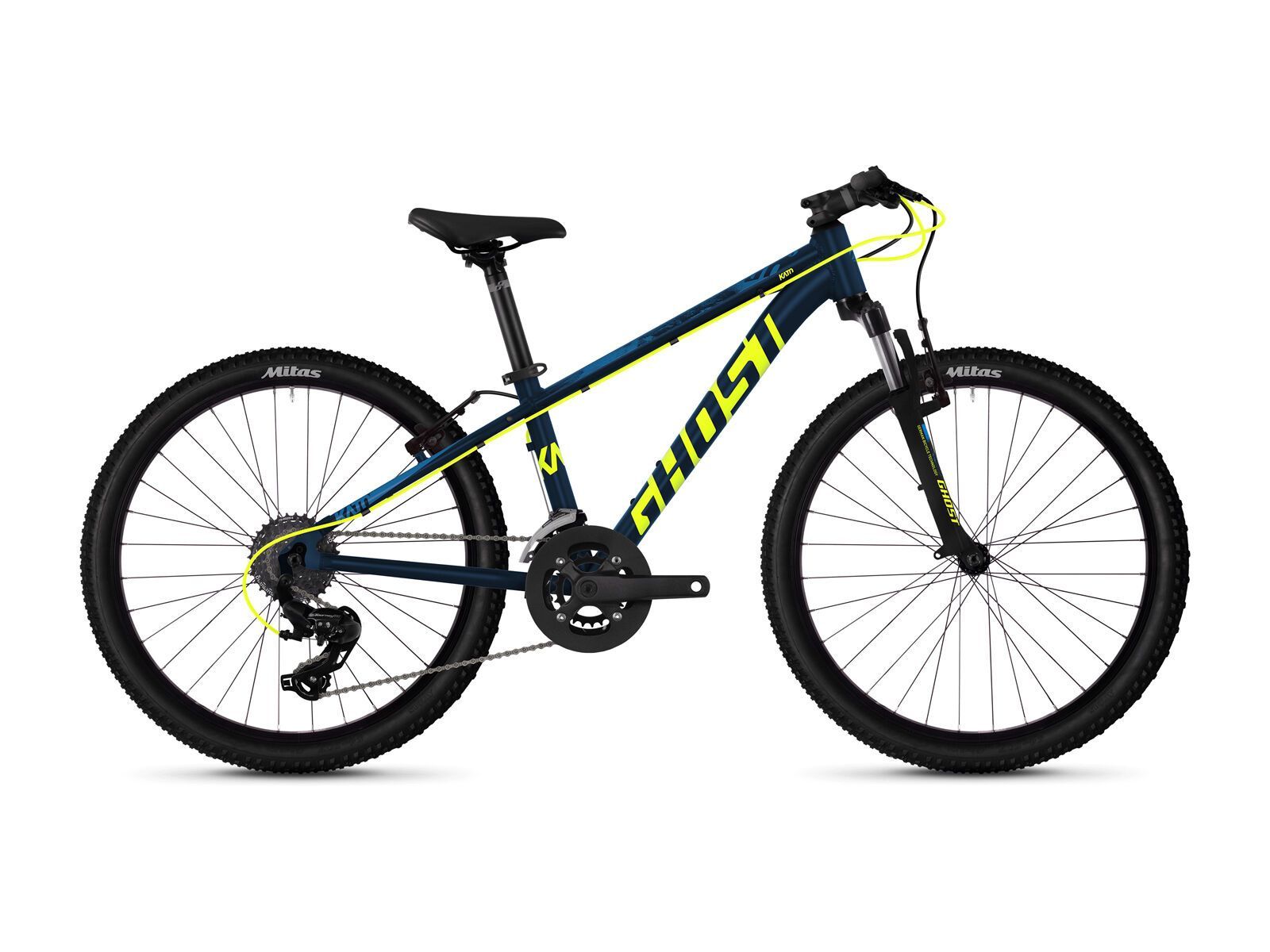 Ghost Kato 2.4 AL, night blue/neon yellow/riot blue - Bild 1