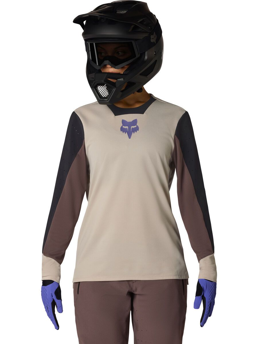 Fox Womens Defend Long Sleeve Jersey Park SE, chalk - Bild 3