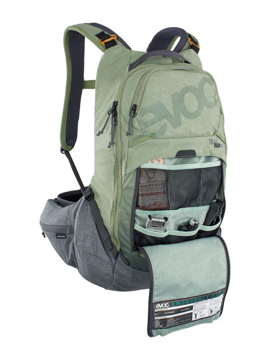 Evoc Trail Pro 16 - L/XL, light olive/carbon grey - Bild 5