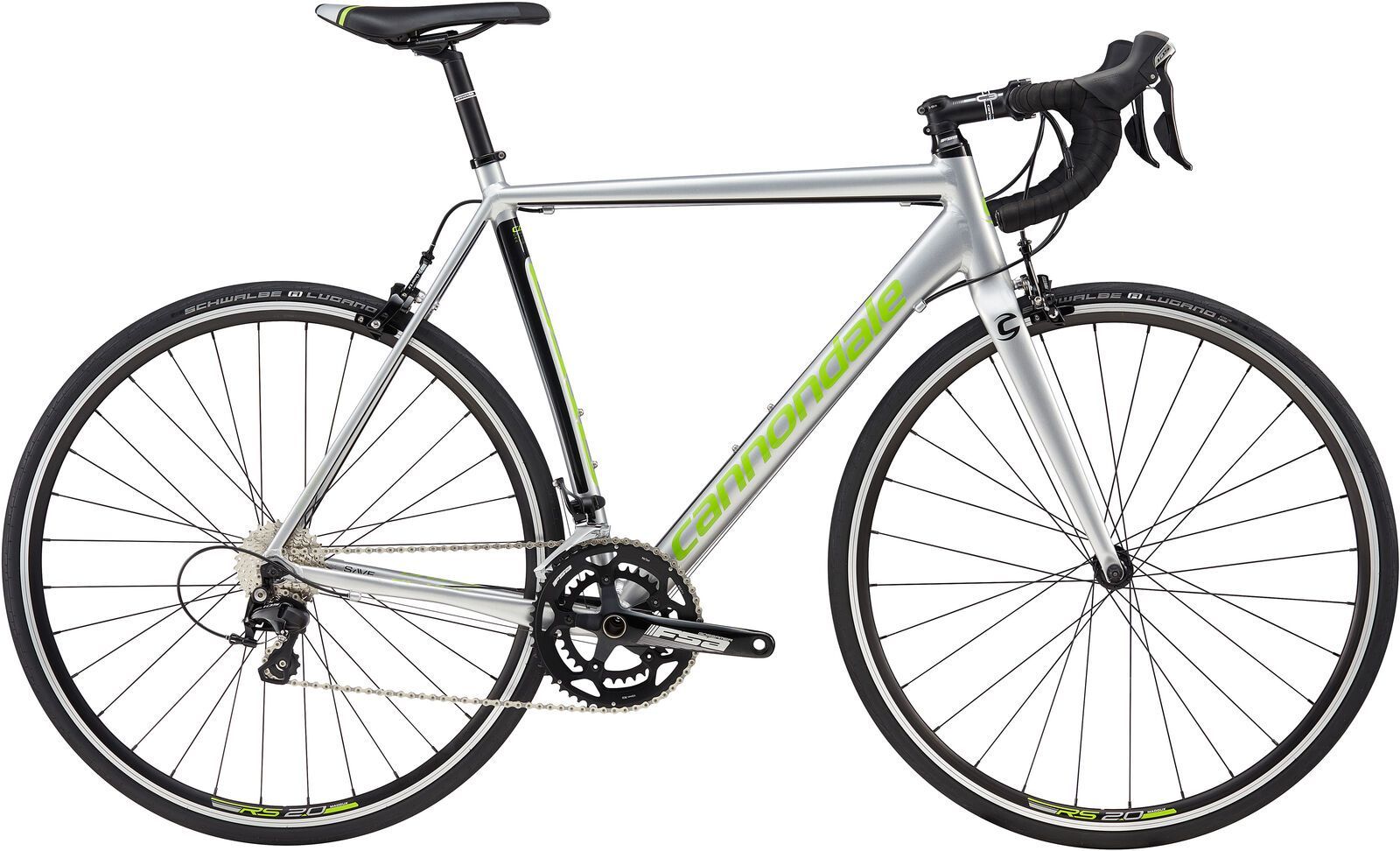 Cannondale CAAD Optimo 105, fine silver w/ jet black and berzerker green, gloss - REP - Bild 1