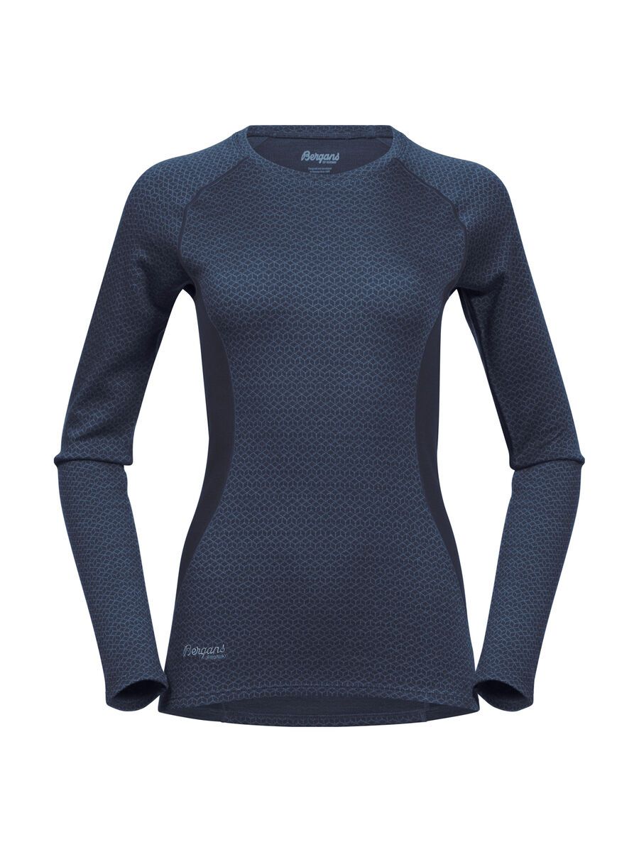 Bergans Snøull Lady Shirt, dark fogblue/fogblue - Bild 1