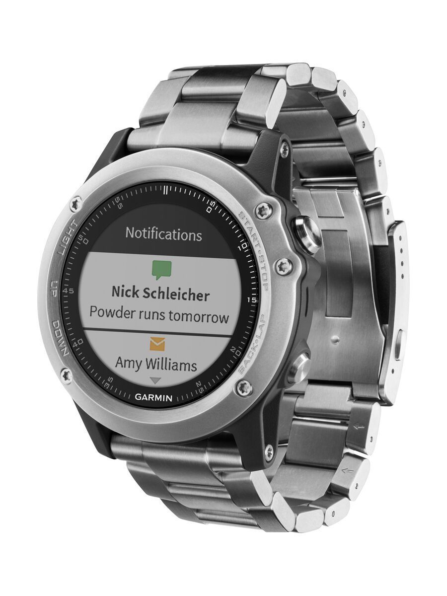 Garmin fenix 3 mit Saphirglas, Titaniumarmband, titanium - Bild 2