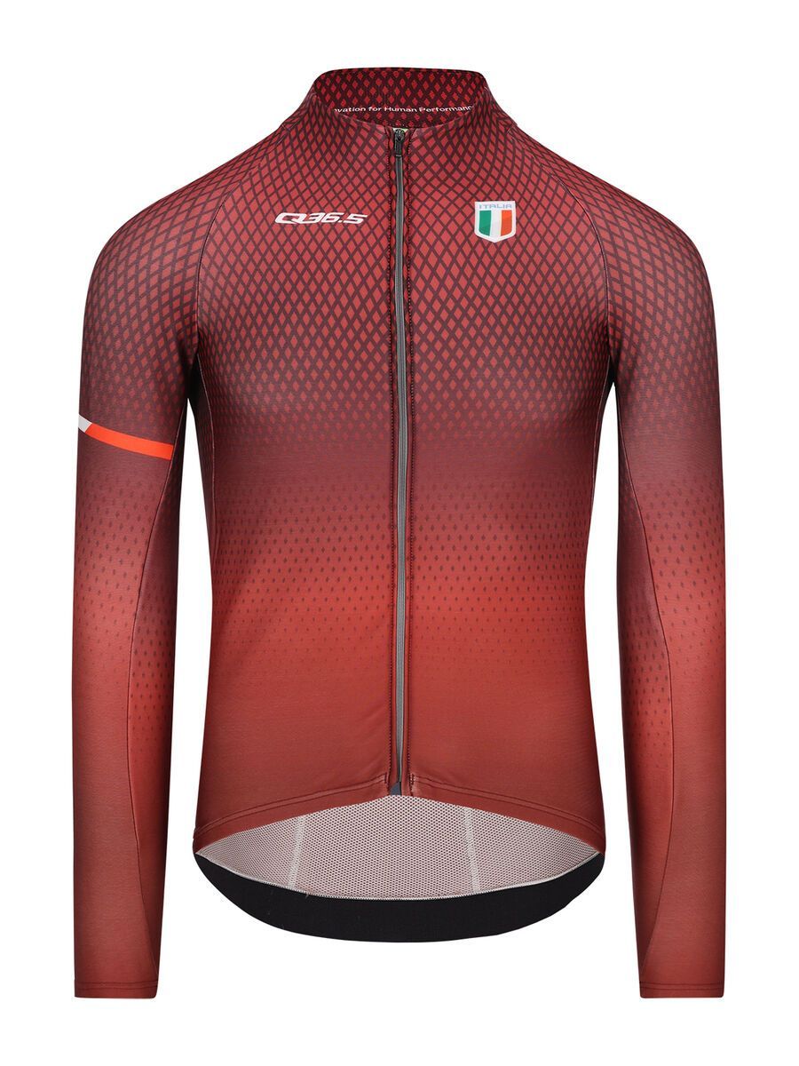 Q36.5 Gregarius Hybrid Made in Italy Long Sleeve Jersey, siena red - Bild 1