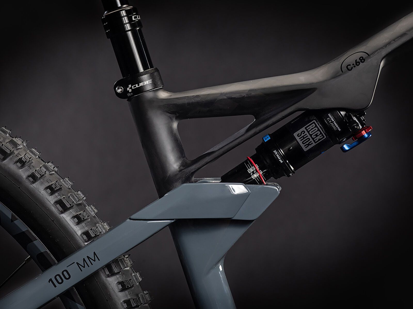 Cube AMS 100 C:68 Race 29, carbon´n´blue - Bild 3