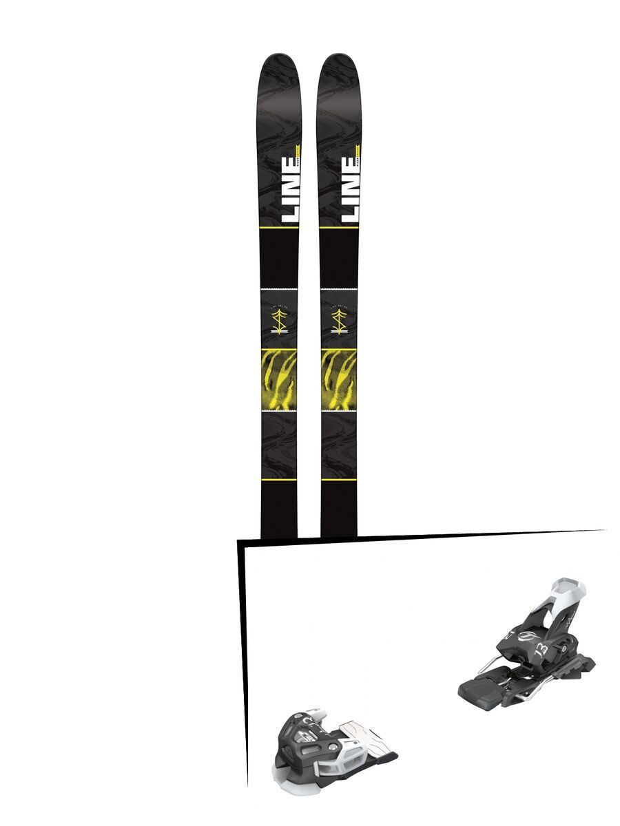 Set: Line Tigersnake 2016 + Tyrolia Attack 13 95 mm, solid black white - Skiset - Bild 1