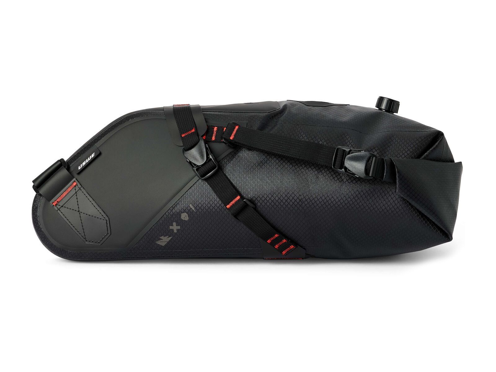 USWE Roll-Top Saddle Bag, black - Bild 3