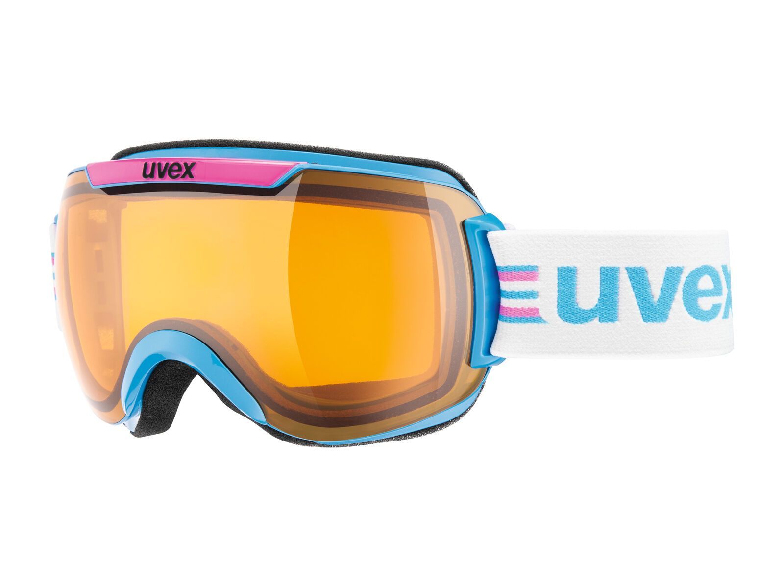 uvex Downhill 2000 Race, cyan-pink/Lens: lasergold lite - Bild 1