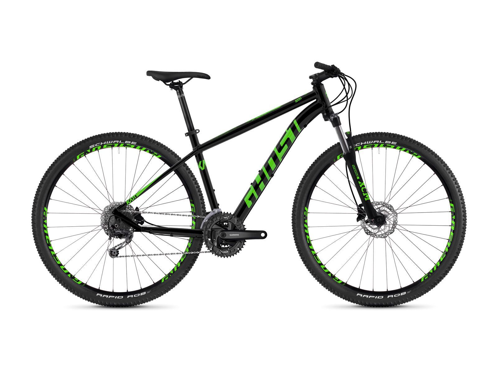 Ghost Kato 4.9 AL, night black/riot green - Bild 1