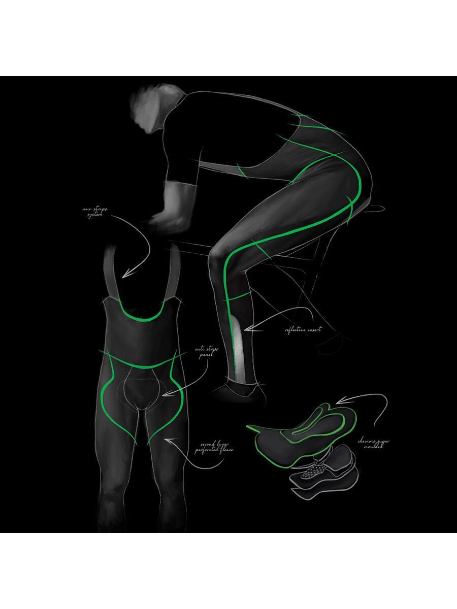 Q36.5 Dottore Termico Bib Tights, black - Bild 14
