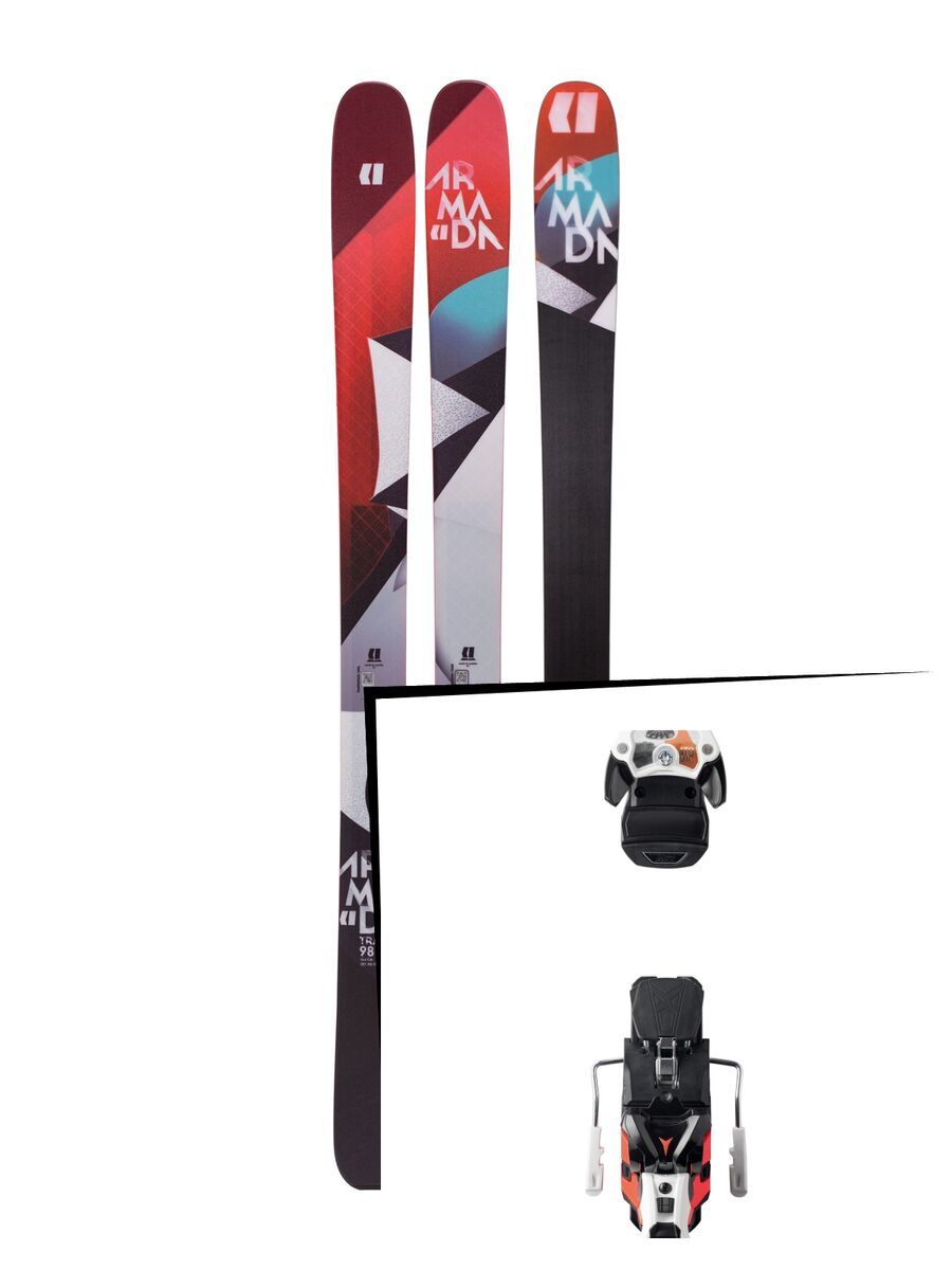 Set: Armada Trace 98 2019 + Atomic Warden MNC 13 white/black/orange - Bild 1