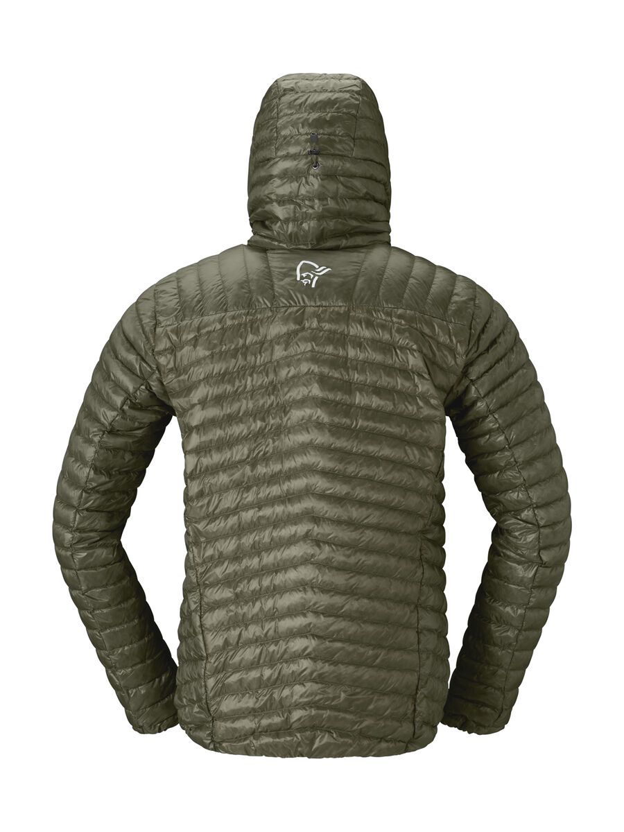 Norrona trollveggen down800 super light Hood M's, deep lichen green - Bild 3