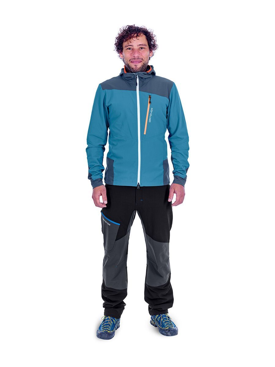 Ortovox Merino Shield Tec Pala Jacket M, blue sea - Bild 4
