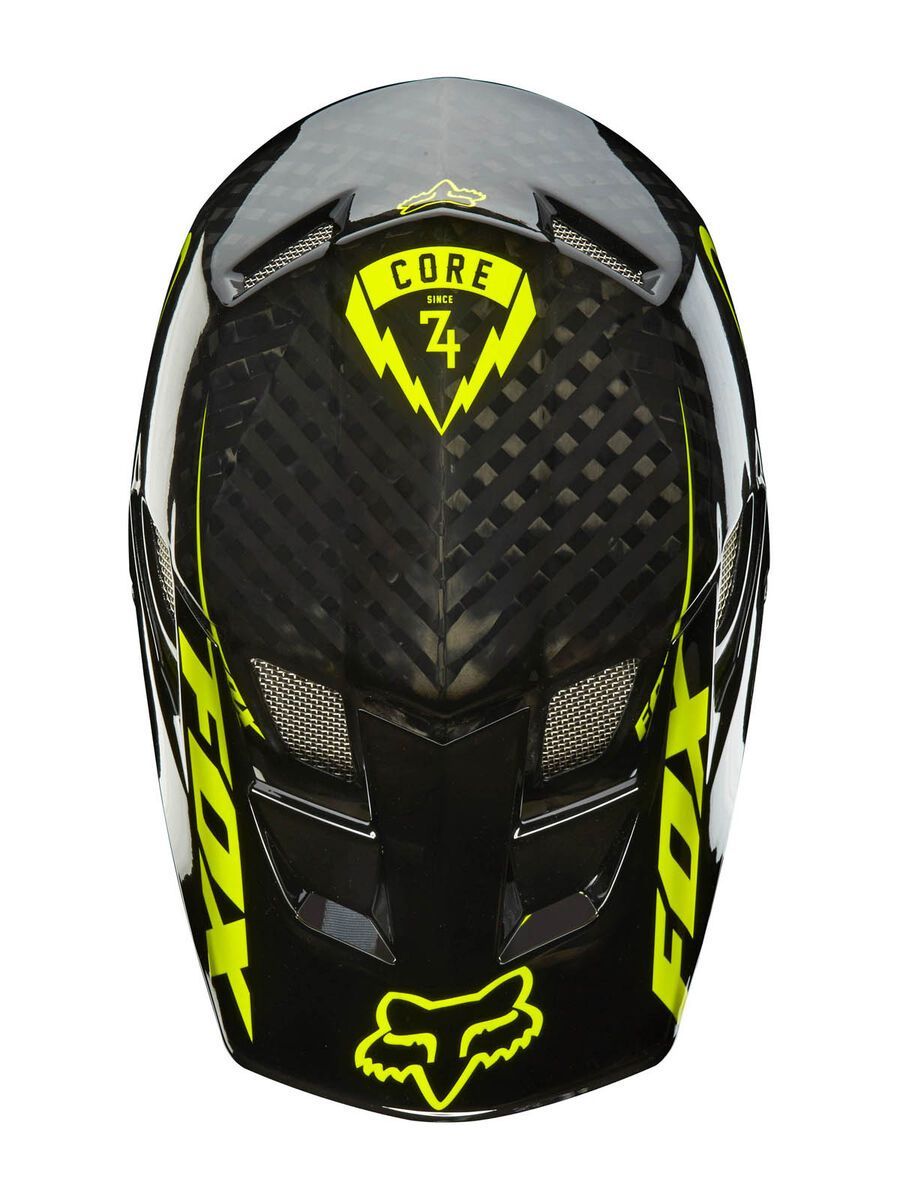 Fox Rampage Pro Carbon Helmet, black/yellow - Bild 5