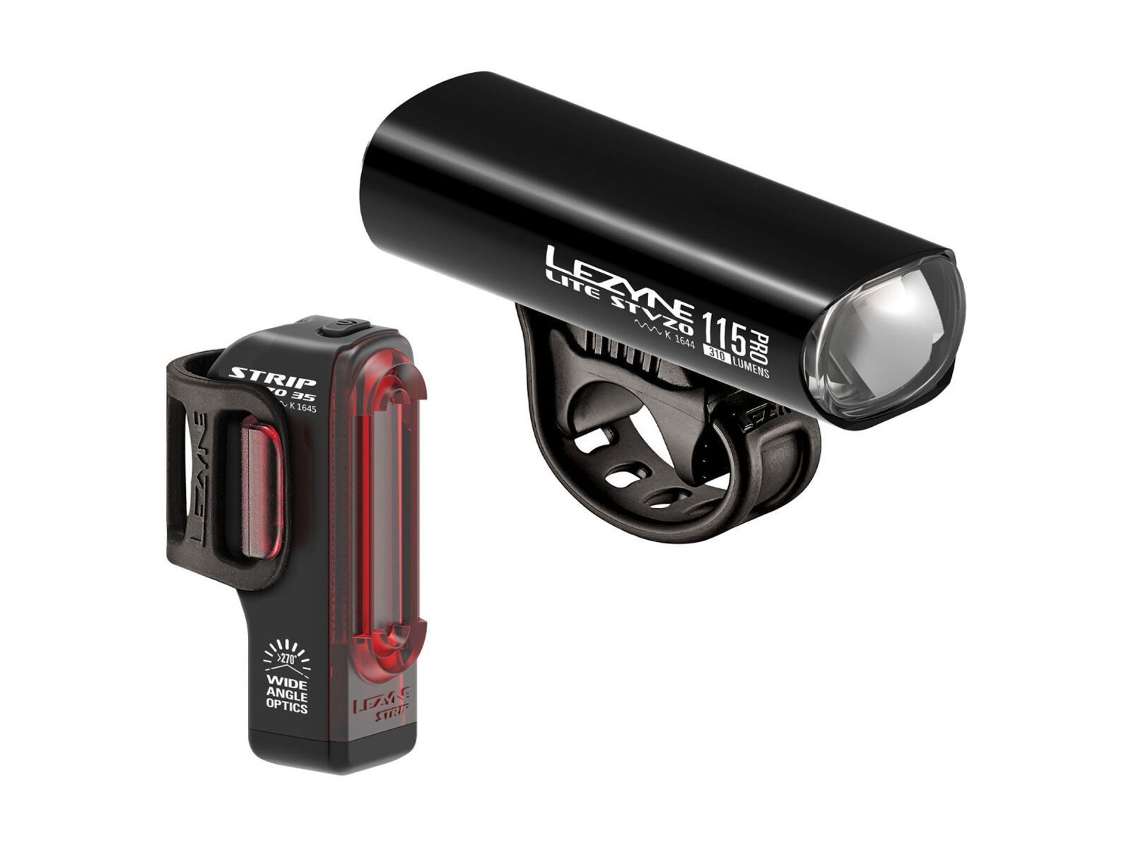 Lezyne Lite StVZO Pro 115 / Strip StVZO - Beleuchtungsset - Bild 1