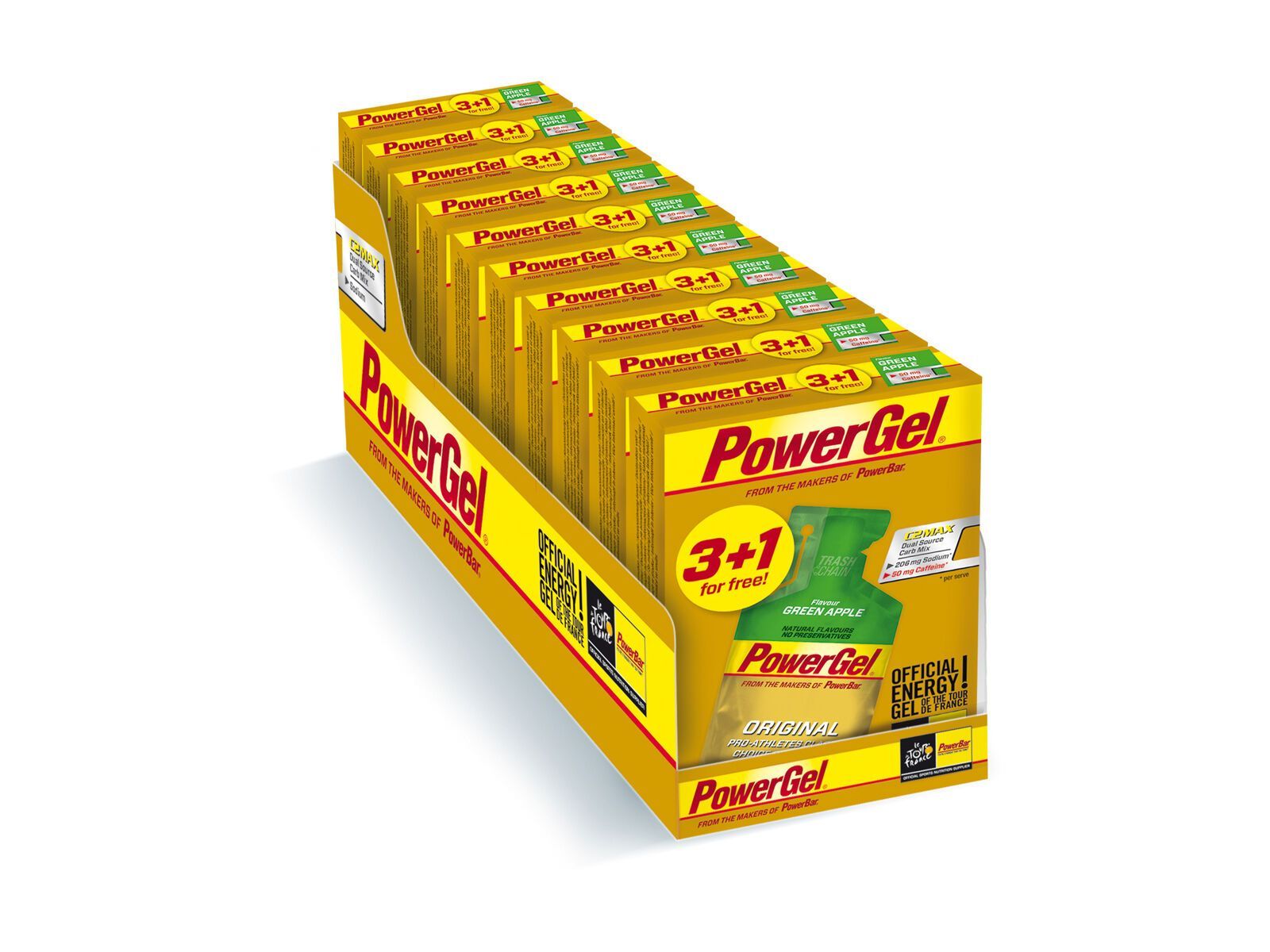 PowerBar PowerGel Multipack 10x4 - Green Apple - Bild 1