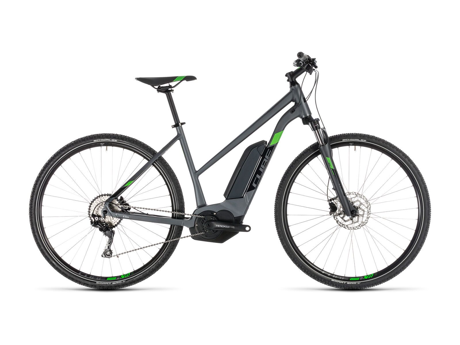 Cube Cross Hybrid Pro 500 Trapeze, iridium´n´green - Bild 1