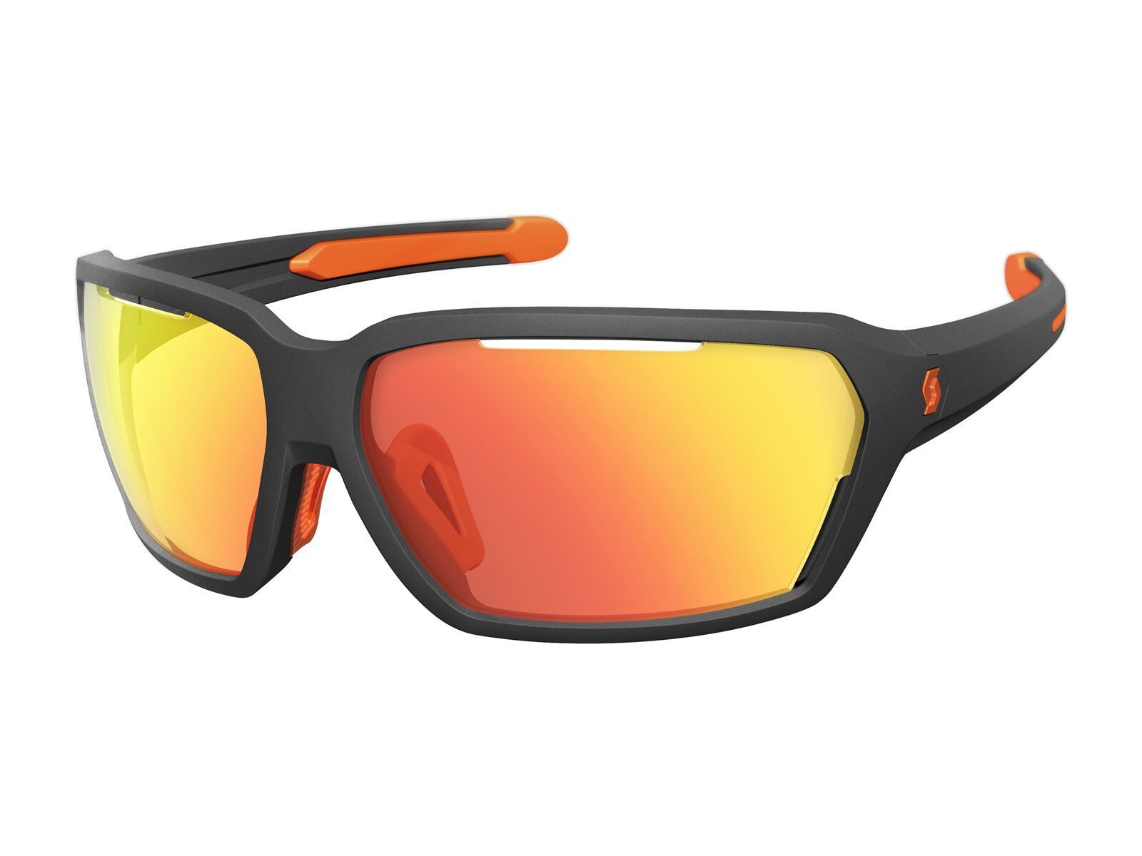 Scott Vector Sunglasses, black matt/neon orange/Lens: red chrome amplifier - Bild 1